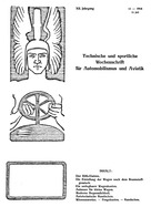 Titelblatt der Nummer 12 von Automobil-Revue Zeitungen 1916