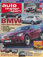 Titelblatt der Nummer 7 von auto motor und sport 2005