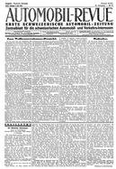 Titelblatt der Nummer 48 von Automobil-Revue Zeitungen 1928
