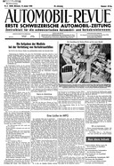 Titelblatt der Nummer 2 von Automobil-Revue Zeitungen 1948