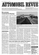 Titelblatt der Nummer 31 von Automobil-Revue Zeitungen 1967