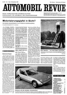 Titelblatt der Nummer 40 von Automobil-Revue Zeitungen 1965