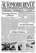 Titelblatt der Nummer 46 von Automobil-Revue Zeitungen 1939