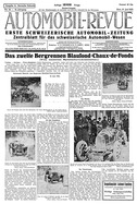 Titelblatt der Nummer 33 von Automobil-Revue Zeitungen 1925
