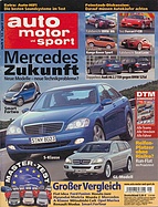 Titelblatt der Nummer 9 von auto motor und sport 2005