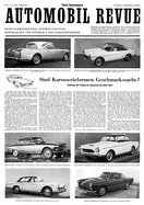Titelblatt der Nummer 13 von Automobil-Revue Zeitungen 1959