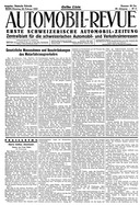Titelblatt der Nummer 17 von Automobil-Revue Zeitungen 1933