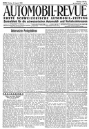 Titelblatt der Nummer 65 von Automobil-Revue Zeitungen 1933