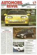 Titelblatt der Nummer 47 von Automobil-Revue Zeitungen 1991
