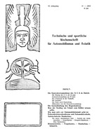 Titelblatt der Nummer 11 von Automobil-Revue Zeitungen 1915