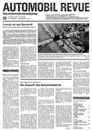 Titelblatt der Nummer 52 von Automobil-Revue Zeitungen 1974