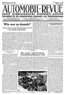 Titelblatt der Nummer 26 von Automobil-Revue Zeitungen 1942