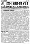 Titelblatt der Nummer 41 von Automobil-Revue Zeitungen 1933