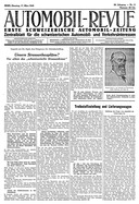 Titelblatt der Nummer 11 von Automobil-Revue Zeitungen 1942