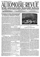 Titelblatt der Nummer 16 von Automobil-Revue Zeitungen 1944