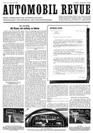 Titelblatt der Nummer 25 von Automobil-Revue Zeitungen 1959