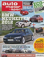 Titelblatt der Nummer 2 von auto motor und sport 2012