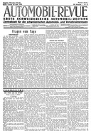 Titelblatt der Nummer 79 von Automobil-Revue Zeitungen 1932