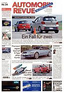 Titelblatt der Nummer 34 von Automobil-Revue Zeitungen 2003