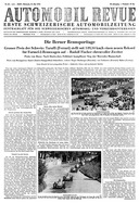 Titelblatt der Nummer 23 von Automobil-Revue Zeitungen 1952