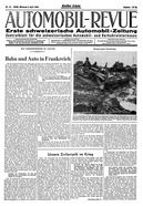 Titelblatt der Nummer 14 von Automobil-Revue Zeitungen 1944