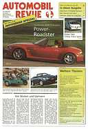 Titelblatt der Nummer 9 von Automobil-Revue Zeitungen 1997