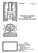 Titelblatt der Nummer 16 von Automobil-Revue Zeitungen 1912