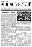 Titelblatt der Nummer 24 von Automobil-Revue Zeitungen 1942