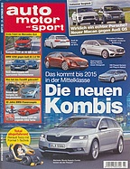 Titelblatt der Nummer 23 von auto motor und sport 2013