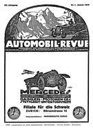 Titelblatt der Nummer 1 von Automobil-Revue Zeitungen 1919