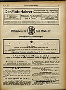Titelblatt der Nummer 48 von Der Motorfahrer 1917