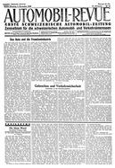 Titelblatt der Nummer 93 von Automobil-Revue Zeitungen 1930