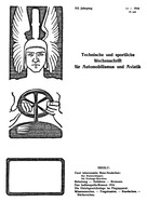 Titelblatt der Nummer 13 von Automobil-Revue Zeitungen 1916