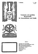 Titelblatt der Nummer 2 von Automobil-Revue Zeitungen 1914