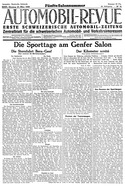 Titelblatt der Nummer 26 von Automobil-Revue Zeitungen 1930