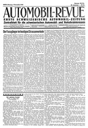 Titelblatt der Nummer 92 von Automobil-Revue Zeitungen 1933