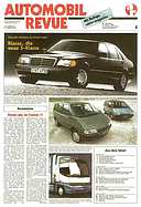 Titelblatt der Nummer 8 von Automobil-Revue Zeitungen 1991