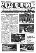 Titelblatt der Nummer 73 von Automobil-Revue Zeitungen 1939