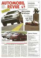 Titelblatt der Nummer 31 von Automobil-Revue Zeitungen 1997