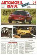 Titelblatt der Nummer 44 von Automobil-Revue Zeitungen 1993