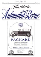 Titelblatt der Nummer Doppelausgabe 3/4 von Illustrierte Automobil-Revue 1924