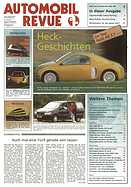Titelblatt der Nummer 9 von Automobil-Revue Zeitungen 1996