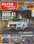 Titelblatt der Nummer 14 von auto motor und sport 2010