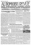 Titelblatt der Nummer 13 von Automobil-Revue Zeitungen 1940