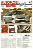 Titelblatt der Nummer 13 von Automobil-Revue Zeitungen 1991