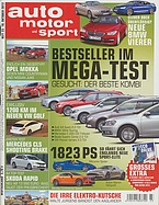 Titelblatt der Nummer 23 von auto motor und sport 2012