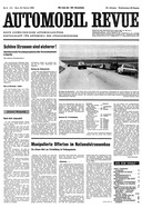 Titelblatt der Nummer 8 von Automobil-Revue Zeitungen 1965