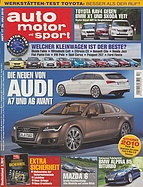 Titelblatt der Nummer 17 von auto motor und sport 2010