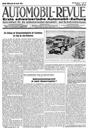 Titelblatt der Nummer 17 von Automobil-Revue Zeitungen 1943