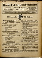 Titelblatt der Nummer 7 von Der Motorfahrer 1917